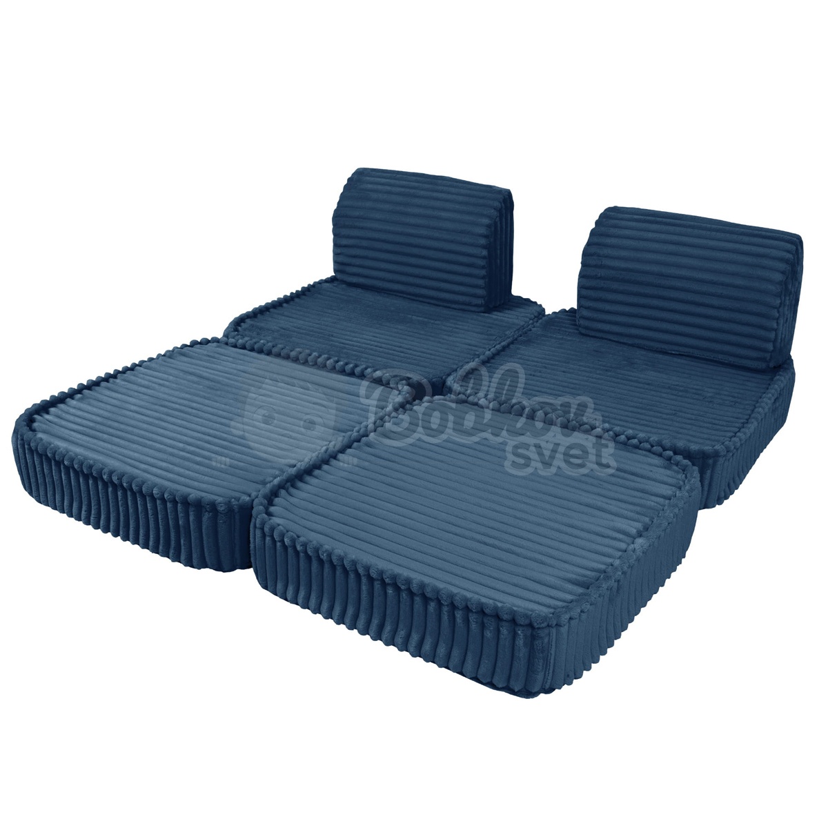 Variabilná pohovka SOFA BASIC CHURROS hard - Midnight BLUE 120 cm