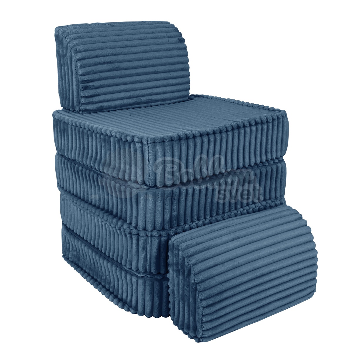 Variabilná pohovka SOFA BASIC CHURROS hard - Midnight BLUE 120 cm