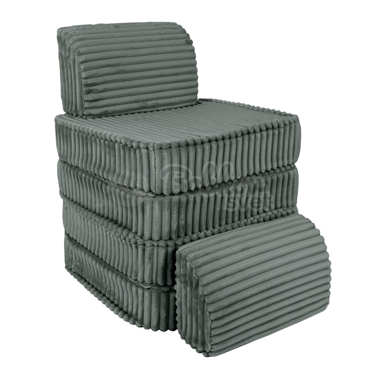 Variabilná pohovka SOFA BASIC CHURROS hard - Forest GREEN 120 cm