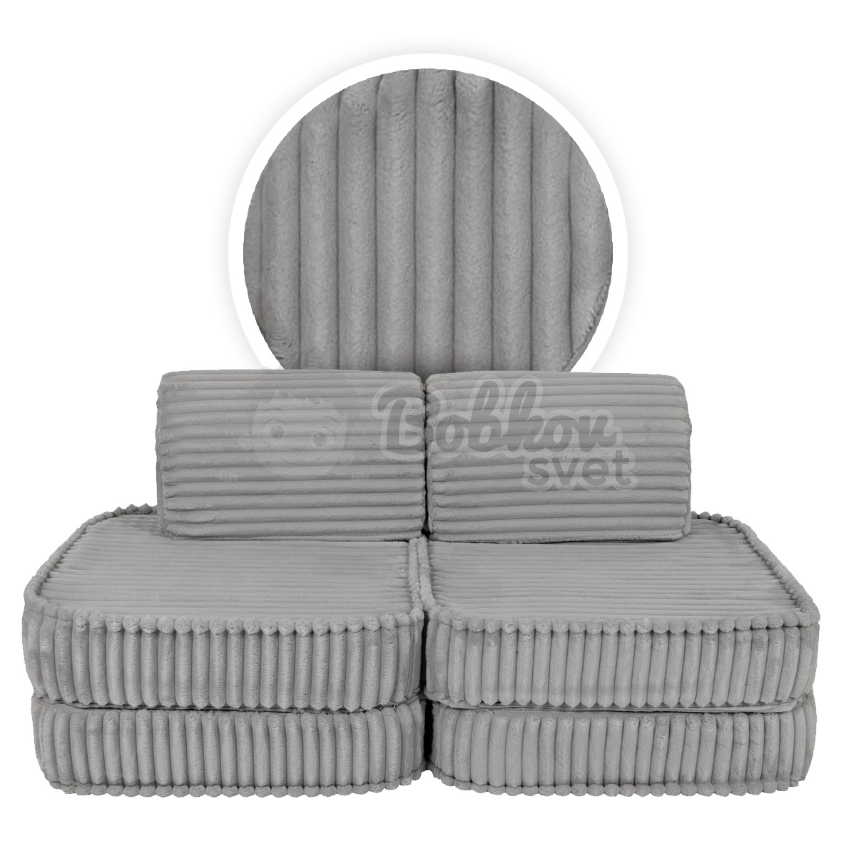 Variabilná pohovka SOFA BASIC CHURROS hard - GRAY 120 cm
