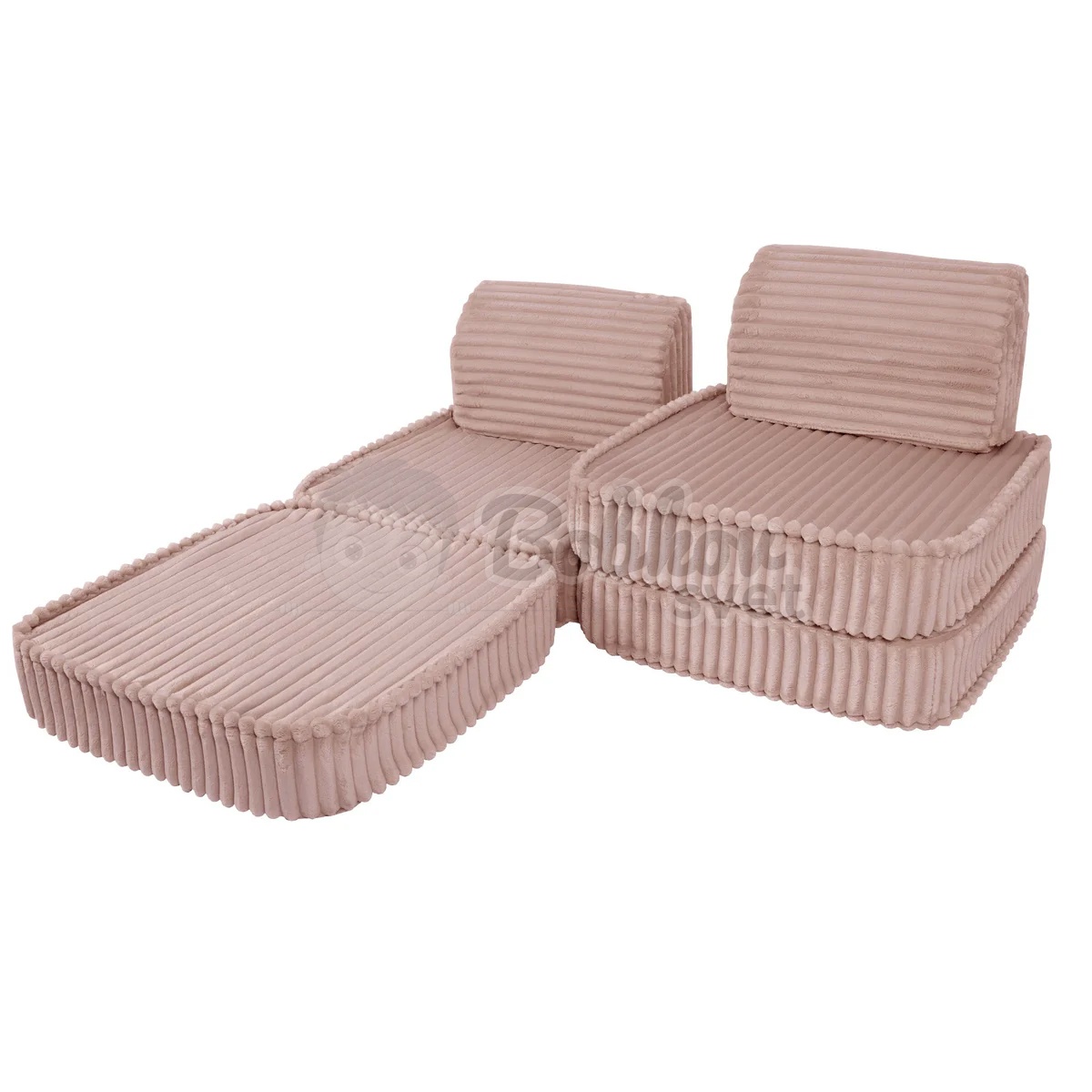 Variabilná pohovka SOFA BASIC CHURROS hard - Ruby PINK 120 cm