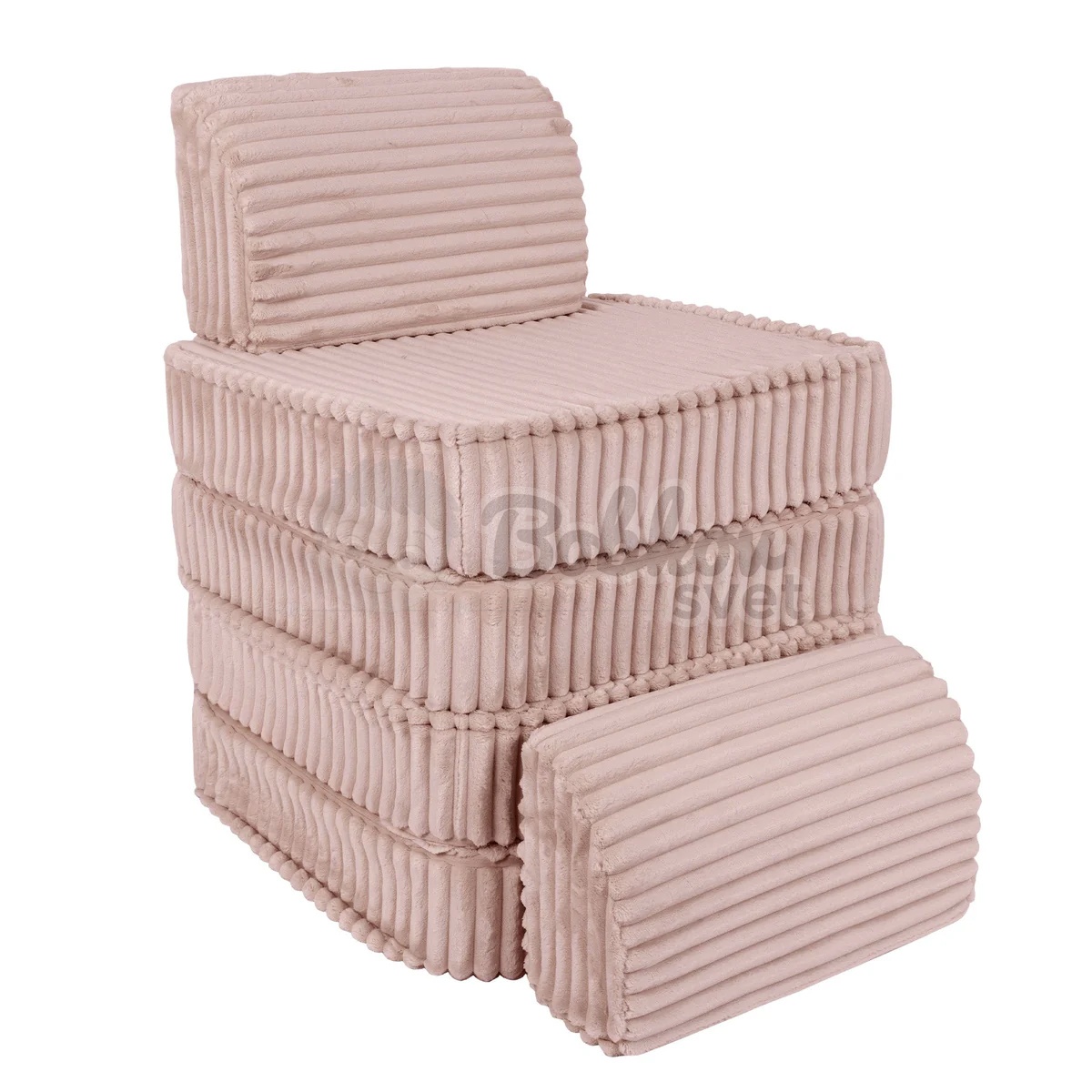 Variabilná pohovka SOFA BASIC CHURROS hard - Ruby PINK 120 cm