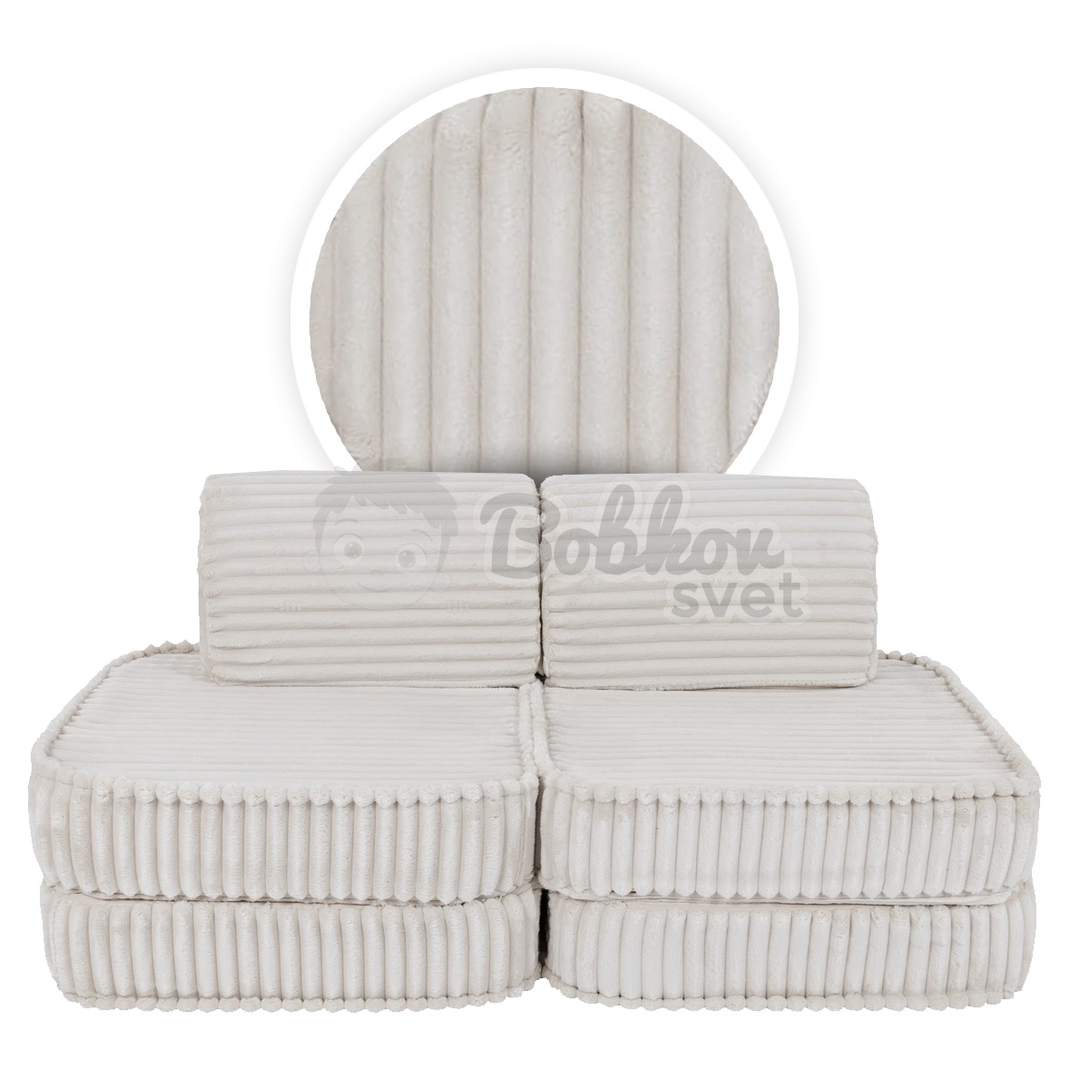 Variabilná pohovka SOFA BASIC CHURROS hard - WHITE 120 cm