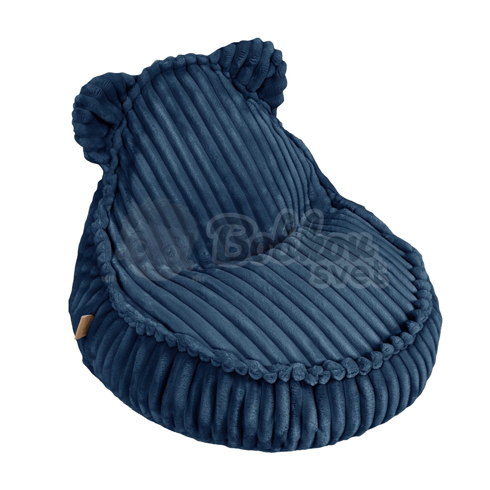 Sedací vak pre deti TEDDY CHURROS hard - Midnight BLUE