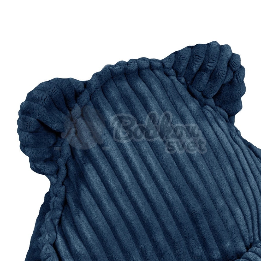 Sedací vak pre deti TEDDY CHURROS hard - Midnight BLUE