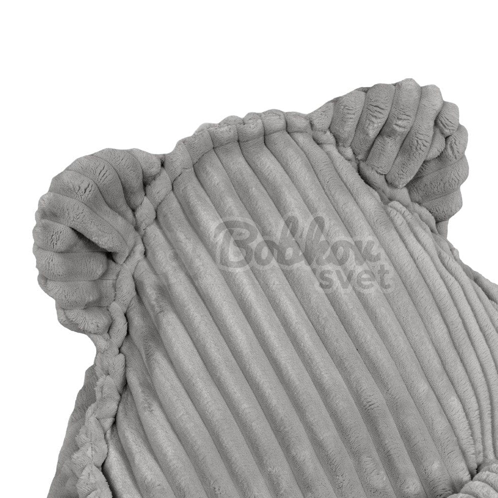 Sedací vak pre deti TEDDY CHURROS hard - GRAY
