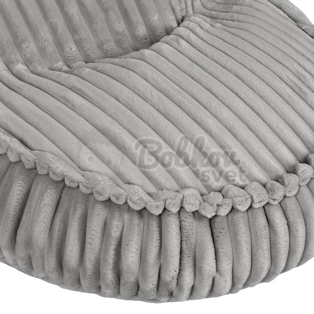 Sedací vak pre deti TEDDY CHURROS hard - GRAY