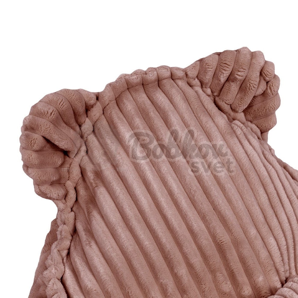 Sedací vak pre deti TEDDY CHURROS hard - Ruby PINK
