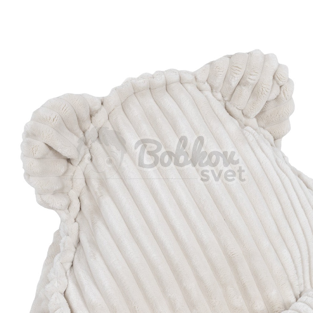 Sedací vak pre deti TEDDY CHURROS hard - WHITE