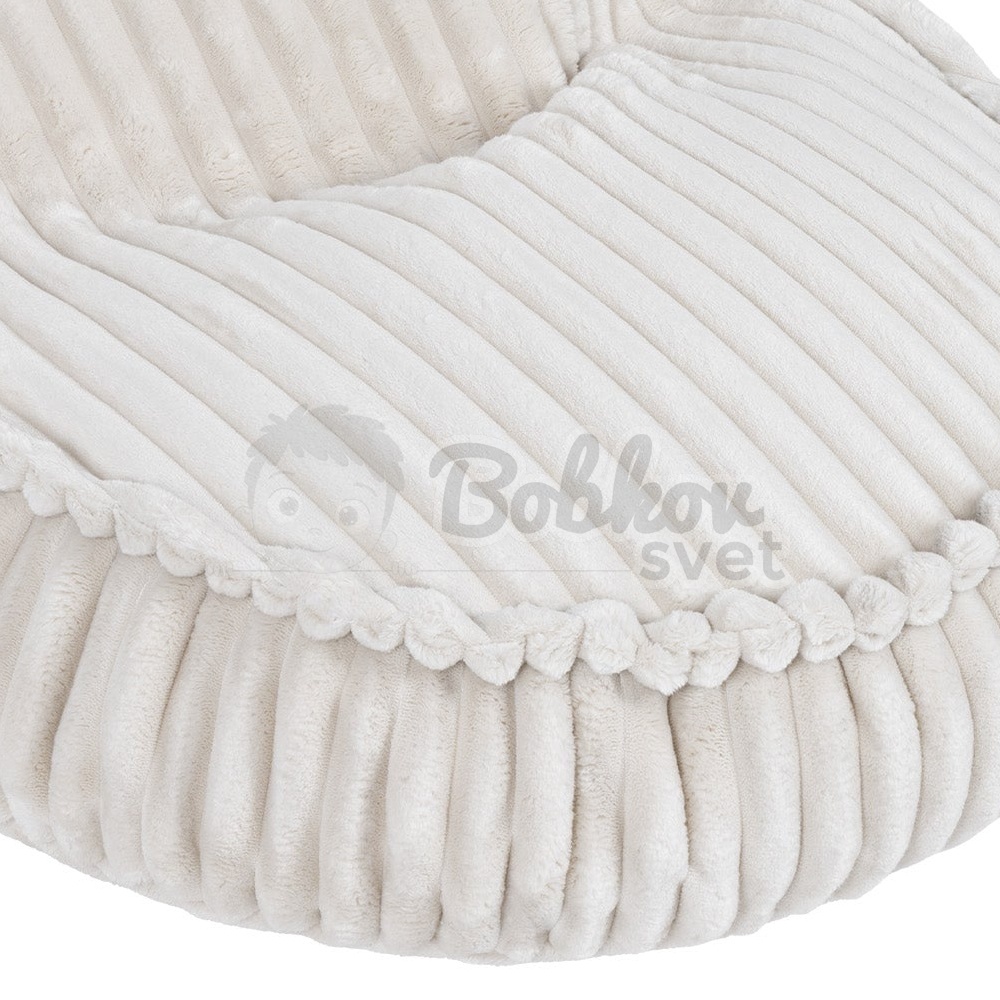Sedací vak pre deti TEDDY CHURROS hard - WHITE