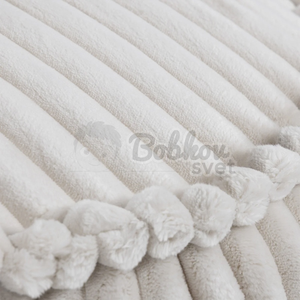 Sedací vak pre deti TEDDY CHURROS hard - WHITE