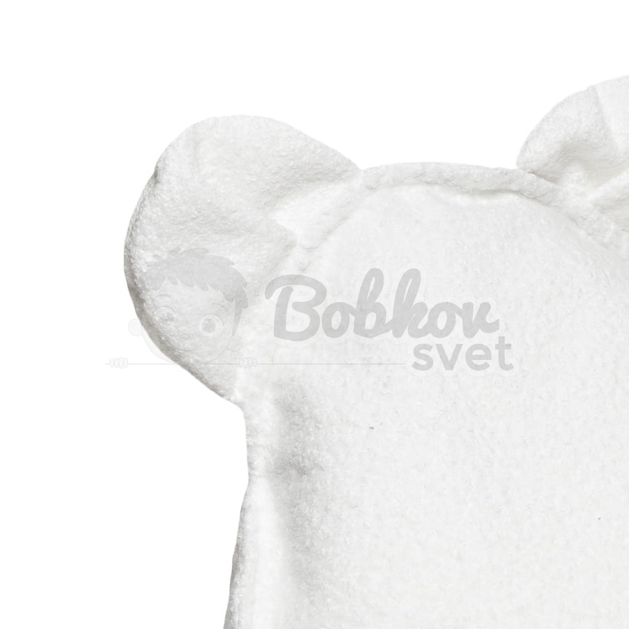 Sedací vak pre deti TEDDY Boucle - WHITE