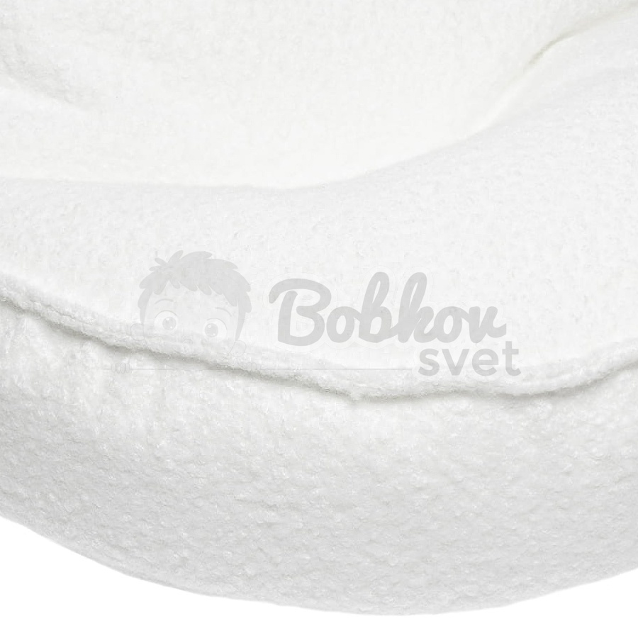 Sedací vak pre deti TEDDY Boucle - WHITE