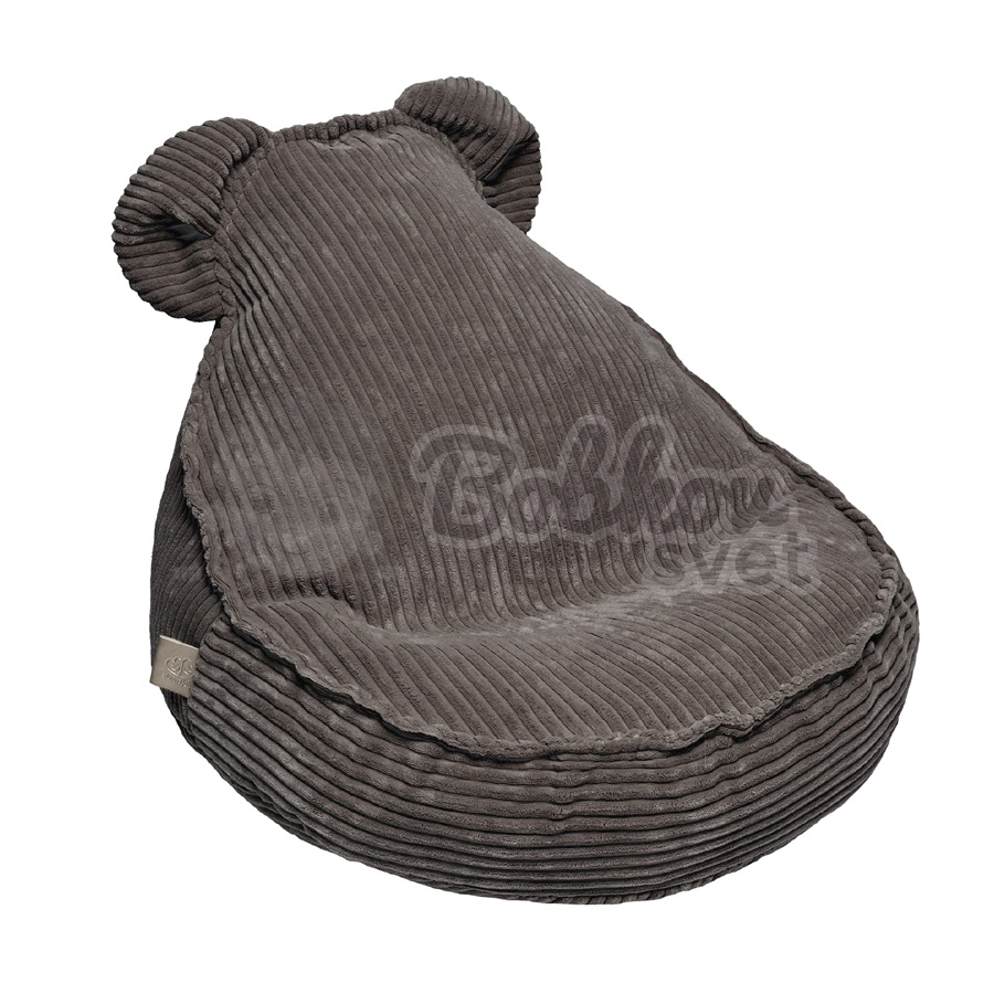 Sedací vak pre deti TEDDY Corduroy Estetic - BROWN