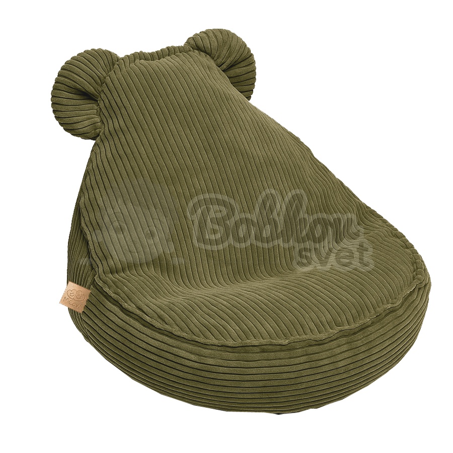 Sedací vak pre deti TEDDY Corduroy Estetic - KHAKI