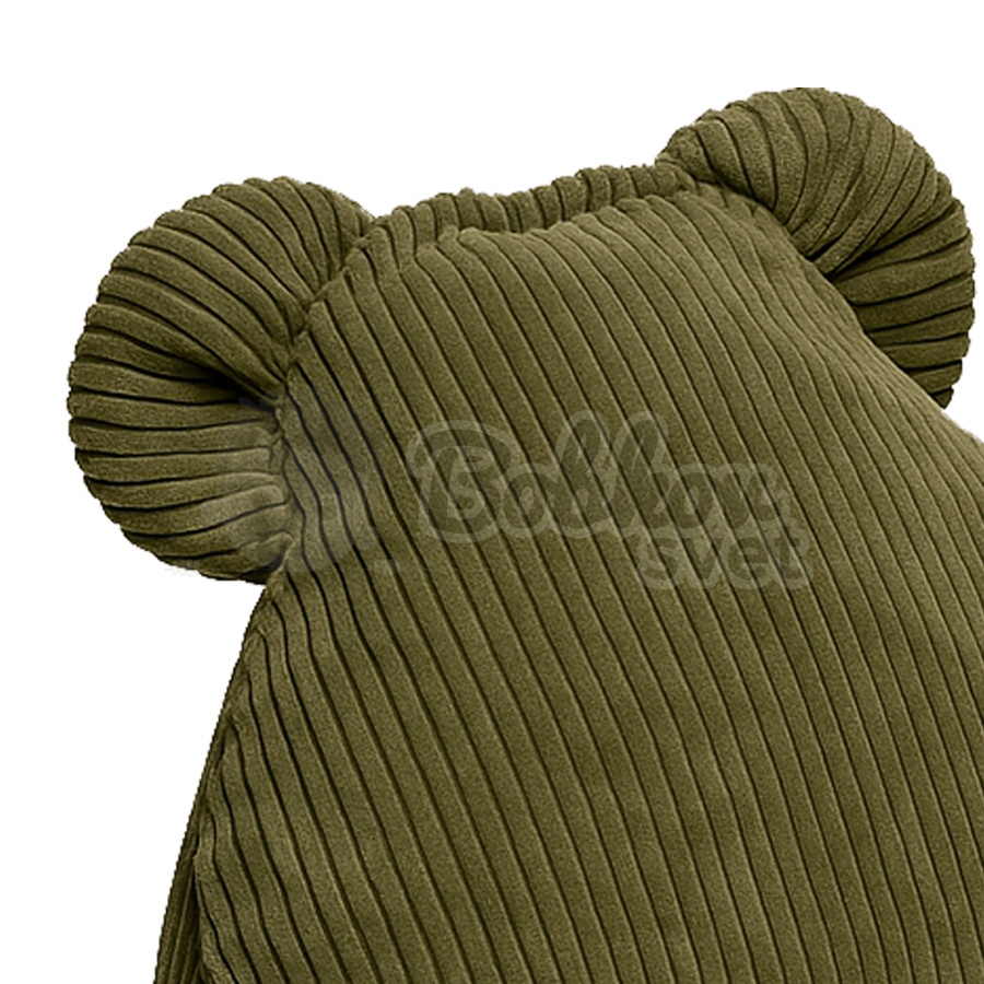 Sedací vak pre deti TEDDY Corduroy Estetic - KHAKI