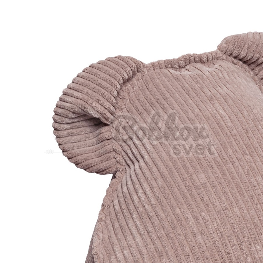 Sedací vak pre deti TEDDY Corduroy Estetic - Powder ROSE