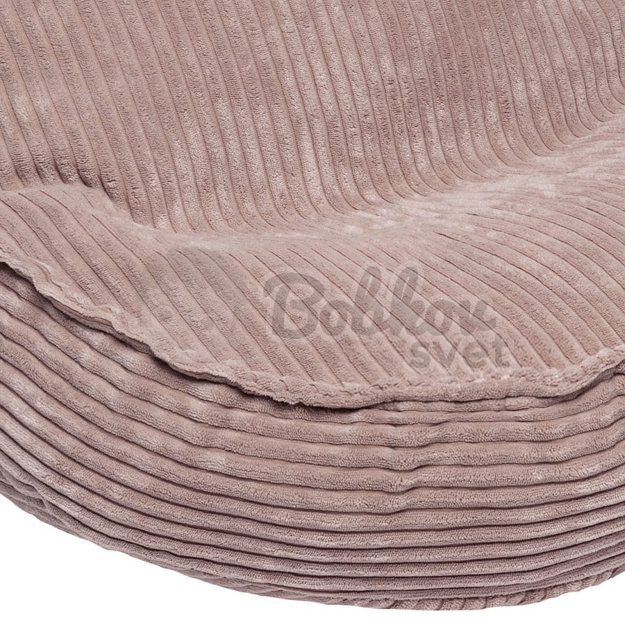 Sedací vak pre deti TEDDY Corduroy Estetic - Powder ROSE