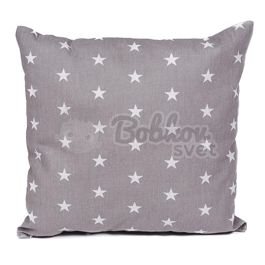 Teepee stan pre deti set s príslušenstvom - sivá a hviezdy s pompoms