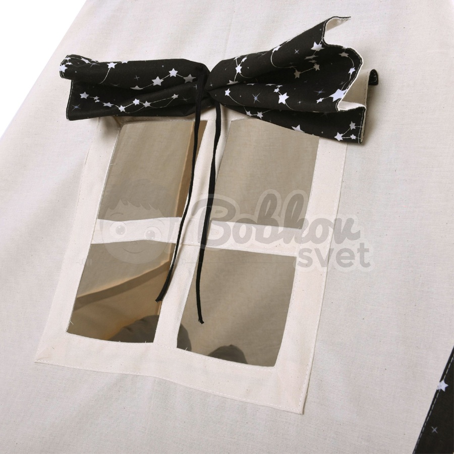Teepee stan pre deti set s príslušenstvom - nočné nebo