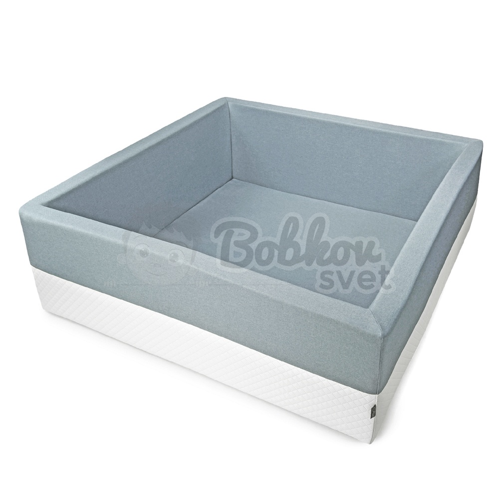 XXL štvorcový suchý bazénik 120x120 s loptičkami až 500 ks - ECO mätový