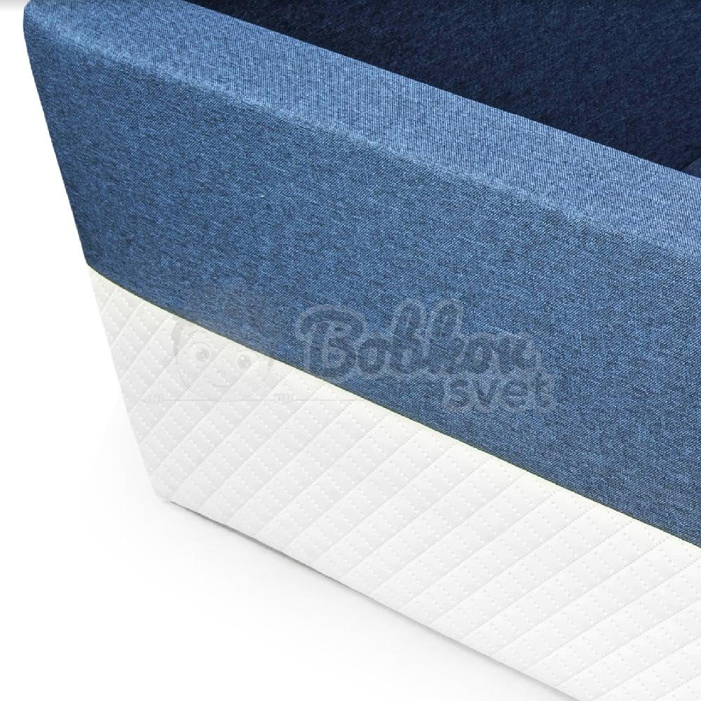 XXL štvorcový suchý bazénik 120x120 s loptičkami až 500 ks - ECO navy blue