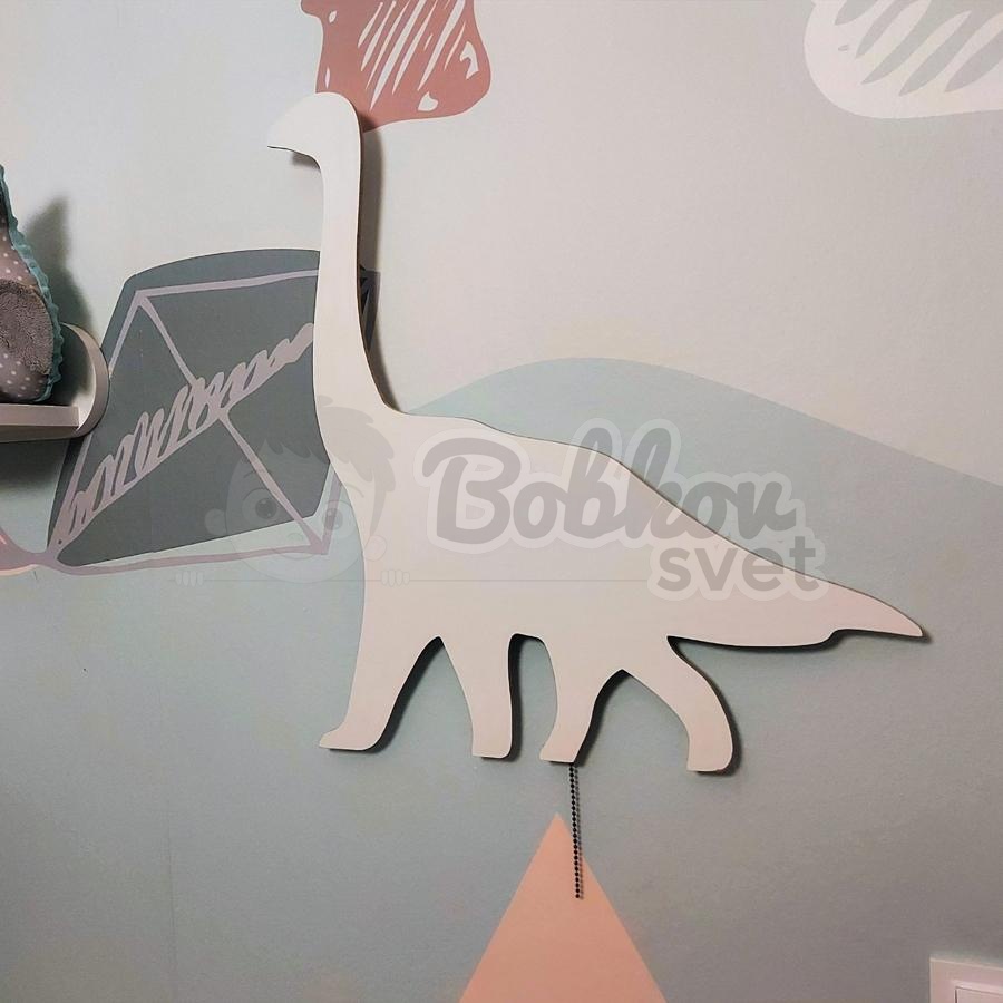 Detské LED svetielko do izby / lampička na stenu - DINO brontosaurus