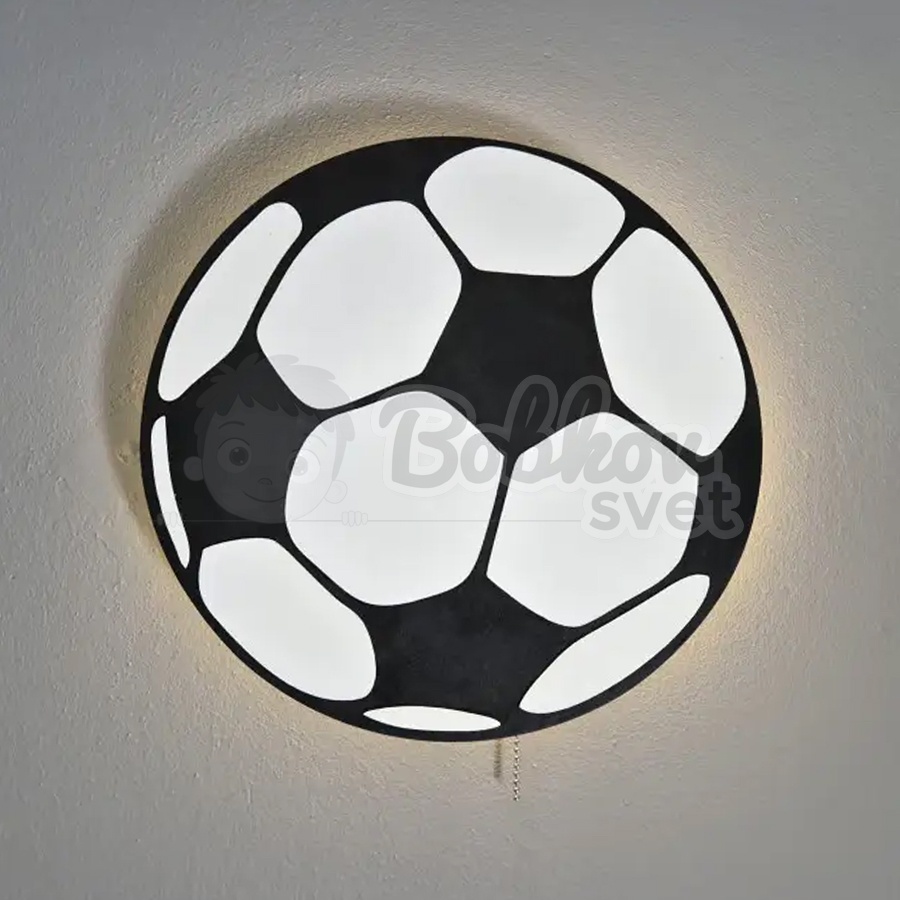 Detské LED svetielko do izby / lampička na stenu - futbalová lopta
