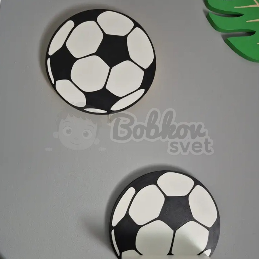 Detské LED svetielko do izby / lampička na stenu - futbalová lopta