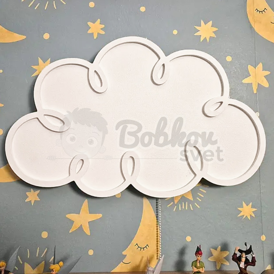 Detské LED svetielko do izby / lampička na stenu - obláčik 3D