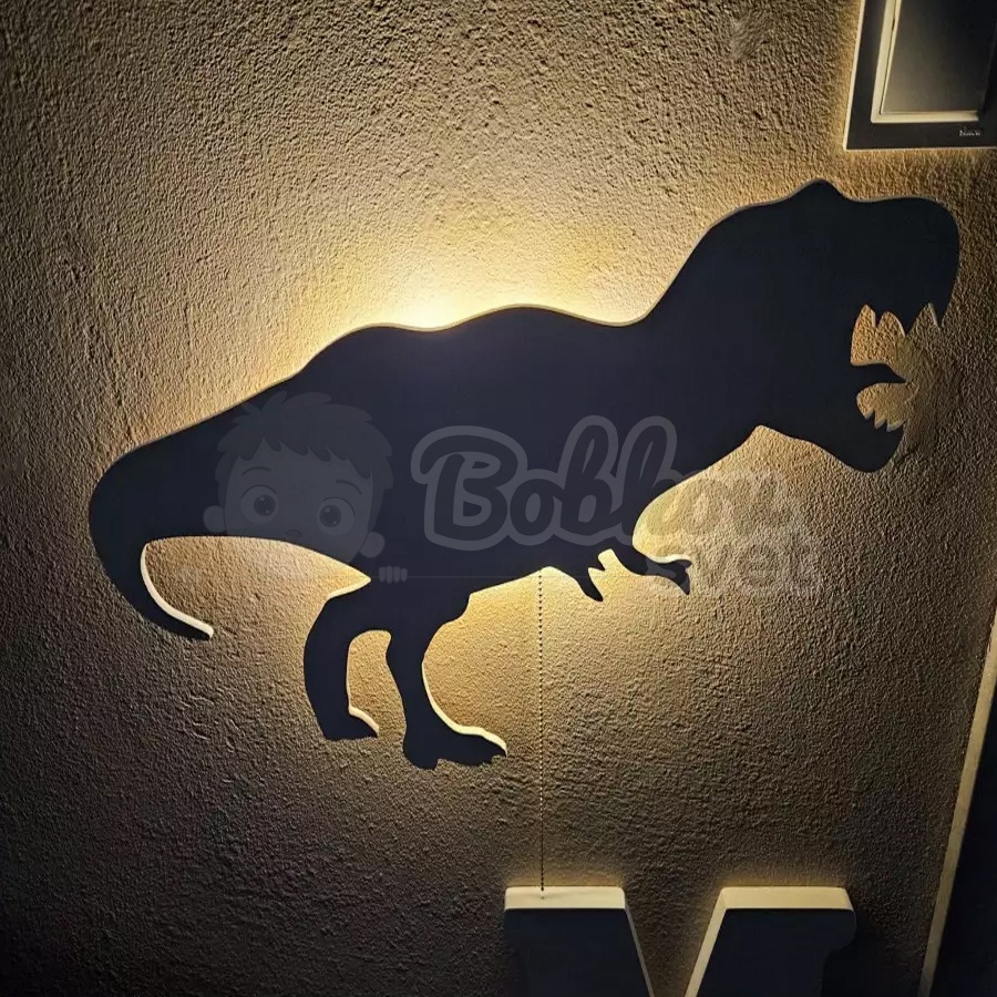 Detské LED svetielko do izby / lampička na stenu - DINO T-REX