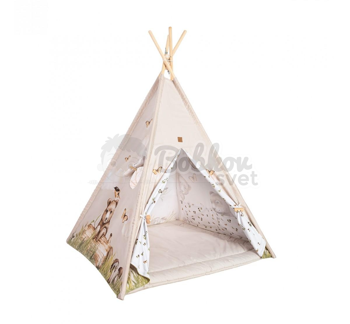 Típí stan pre deti EXCLUSIVE set - HAPPY BEAR / medveď