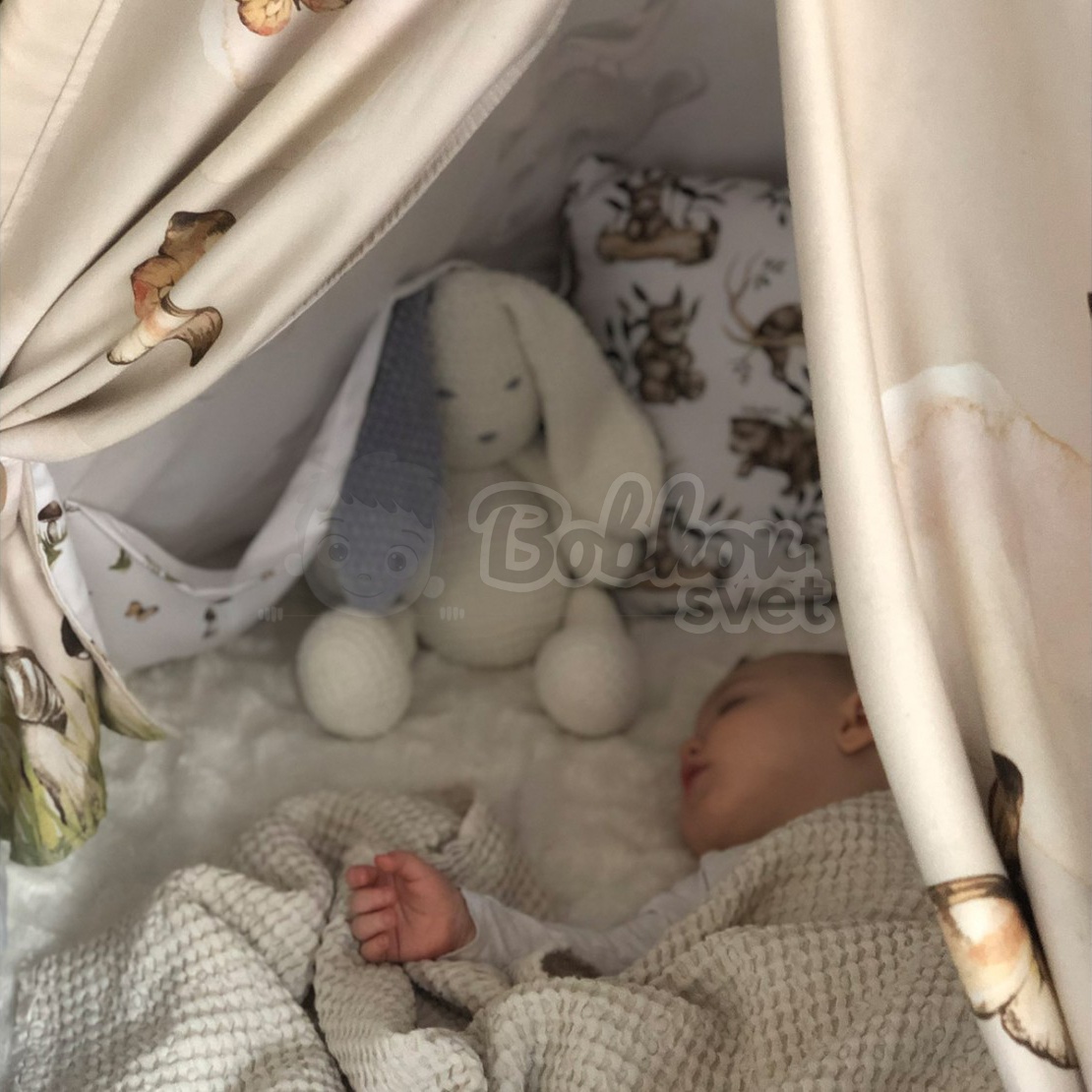 Típí stan pre deti EXCLUSIVE set - HAPPY BEAR / medveď