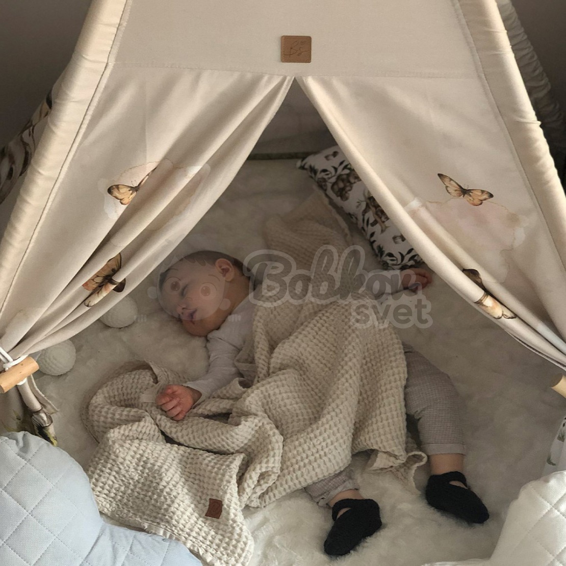 Típí stan pre deti EXCLUSIVE set - HAPPY BEAR / medveď