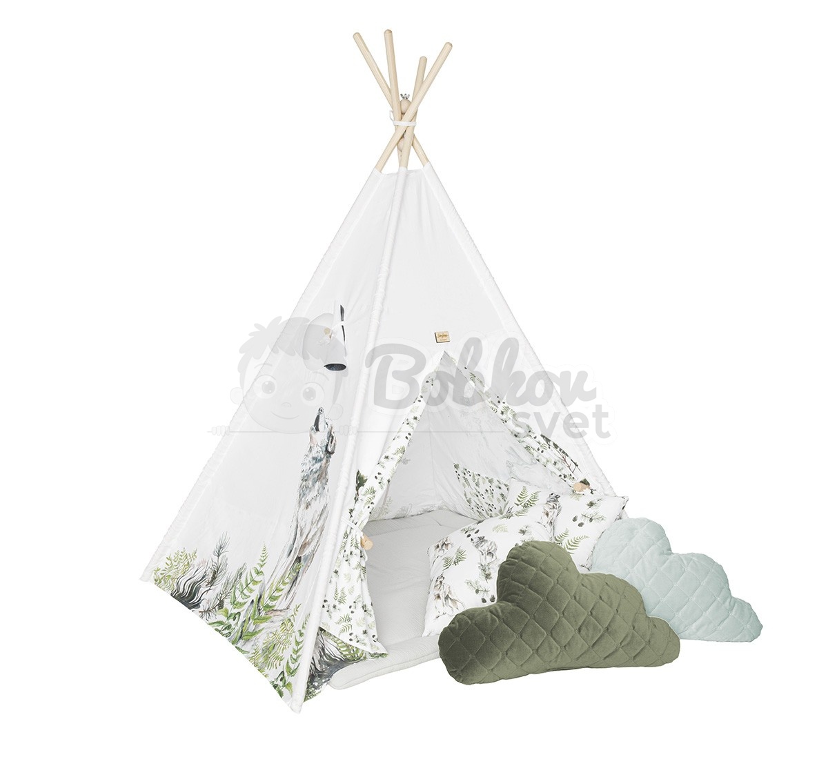 Típí stan pre deti EXCLUSIVE set - Forest WOLF / vlk