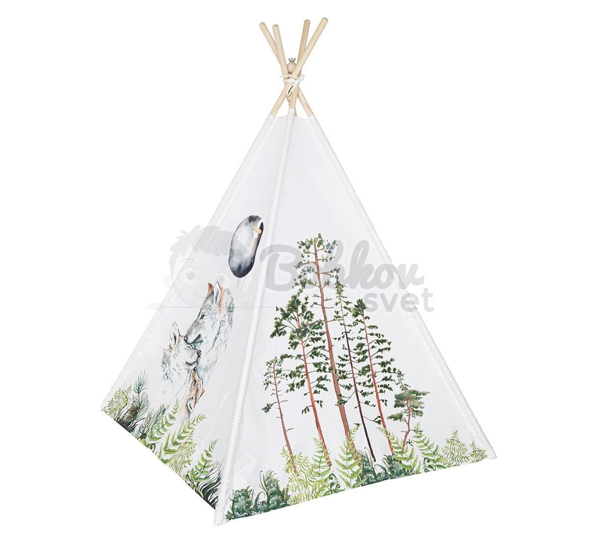 Típí stan pre deti EXCLUSIVE set - Forest WOLF / vlk