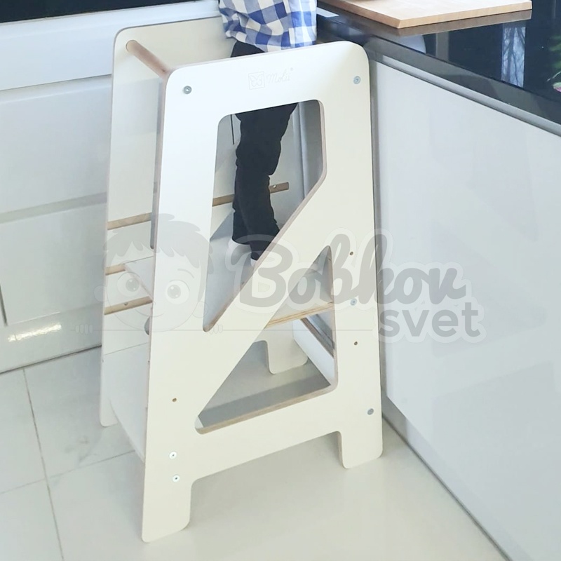 Rastúca učiaca veža SCANDI - Kitchen Helper - biela