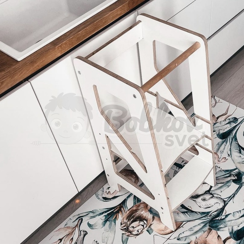 Rastúca učiaca veža SCANDI - Kitchen Helper - biela