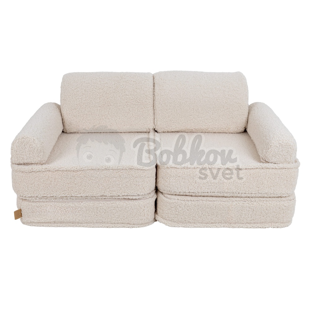 Variabilná pohovka / bunker - SOFA PLUS BEARLY - cream 120 cm