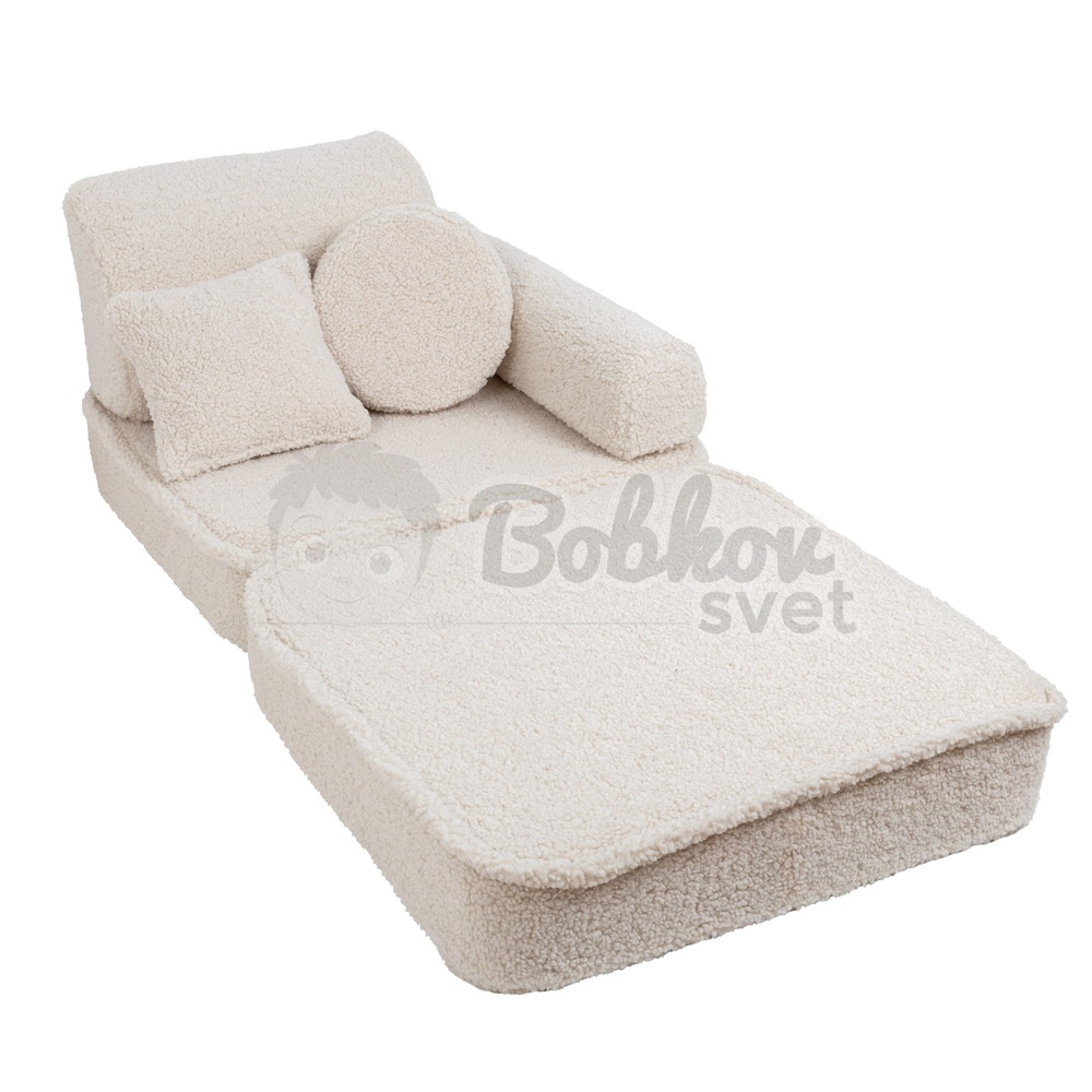 Variabilná pohovka / bunker - SOFA PLUS BEARLY - cream 120 cm