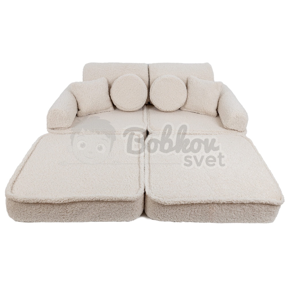 Variabilná pohovka / bunker - SOFA PLUS BEARLY - cream 120 cm