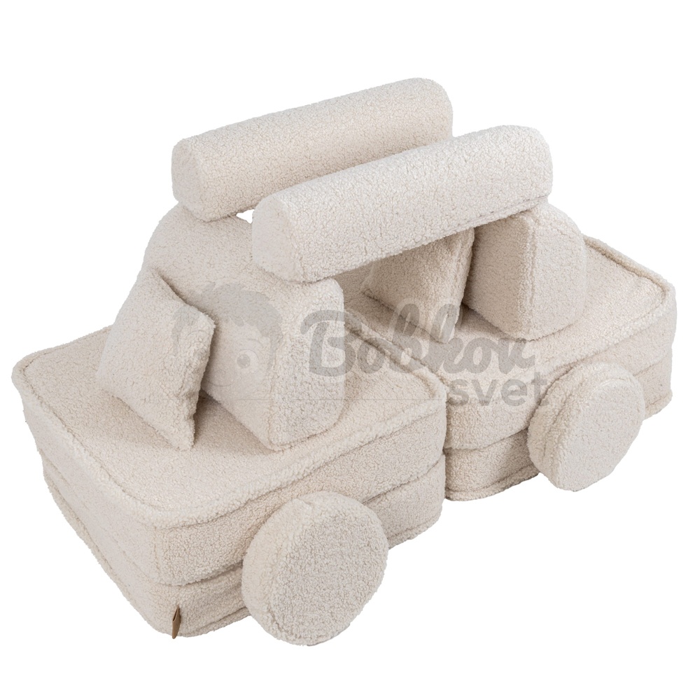 Variabilná pohovka / bunker - SOFA PLUS BEARLY - cream 120 cm