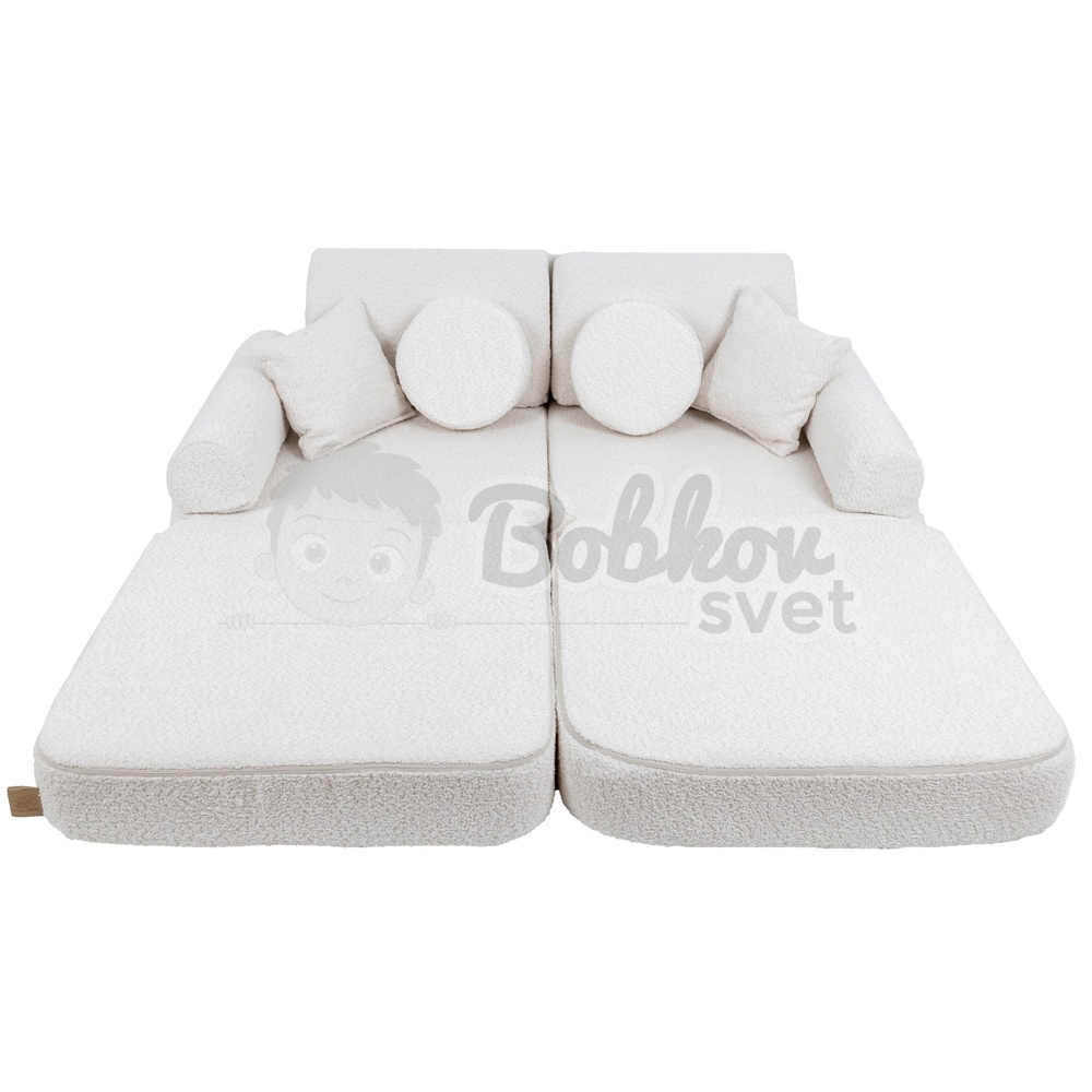 Variabilná pohovka / bunker - SOFA PLUS BOUCLE - white 120 cm