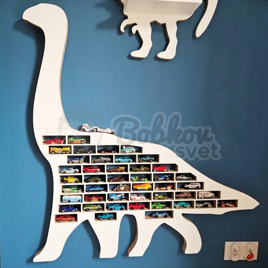 Veľký organizér na malé autíčka / angličáky - model DINO BRACHIOSAURUS