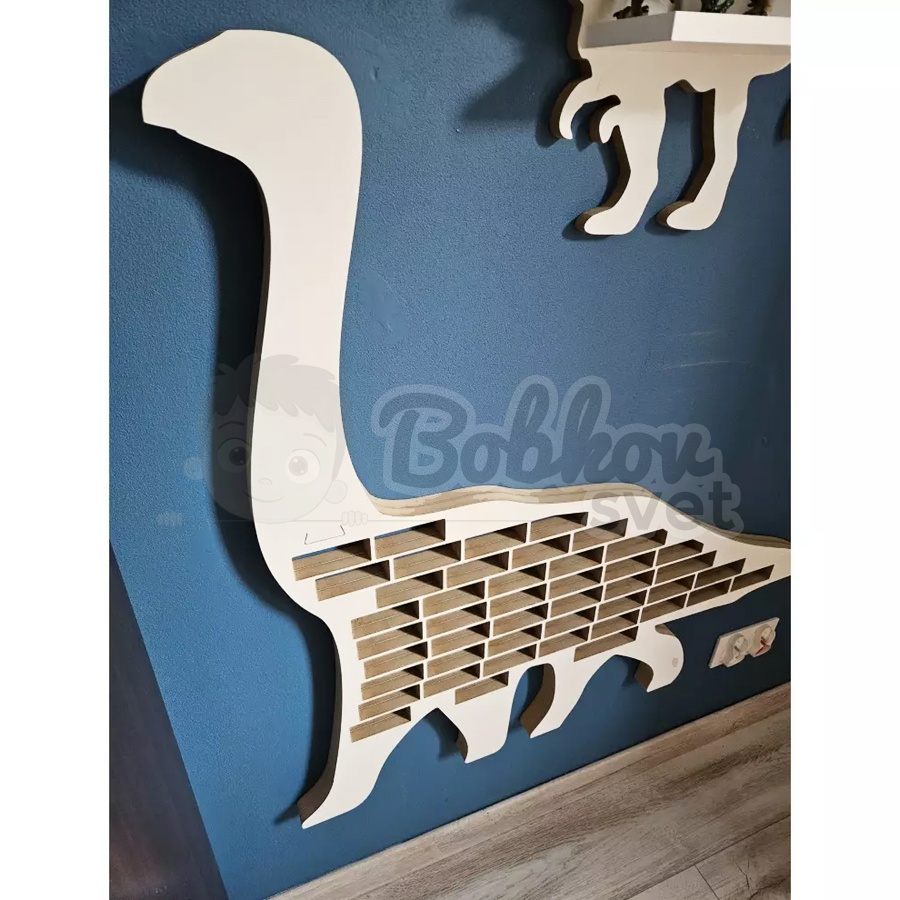 Veľký organizér na malé autíčka / angličáky - model DINO BRACHIOSAURUS