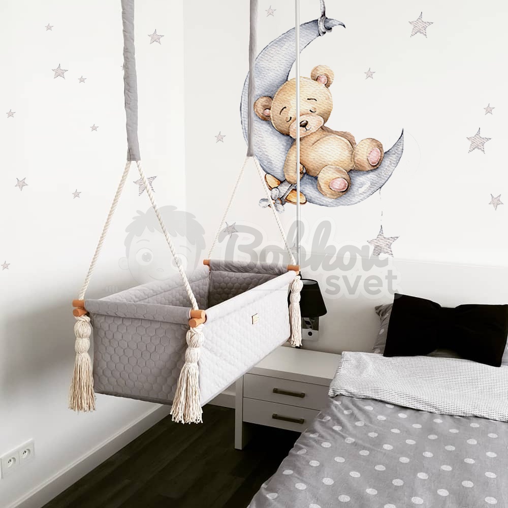 Kolíska pre novorodencov VELVET NewBorn - sky blue