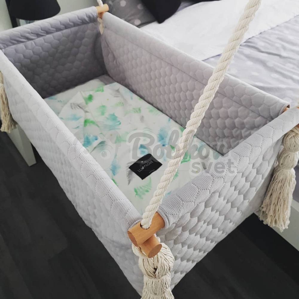 Kolíska pre novorodencov VELVET NewBorn - sky blue