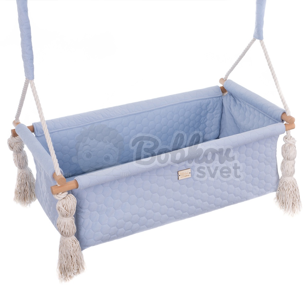 Kolíska pre novorodencov VELVET NewBorn - sky blue