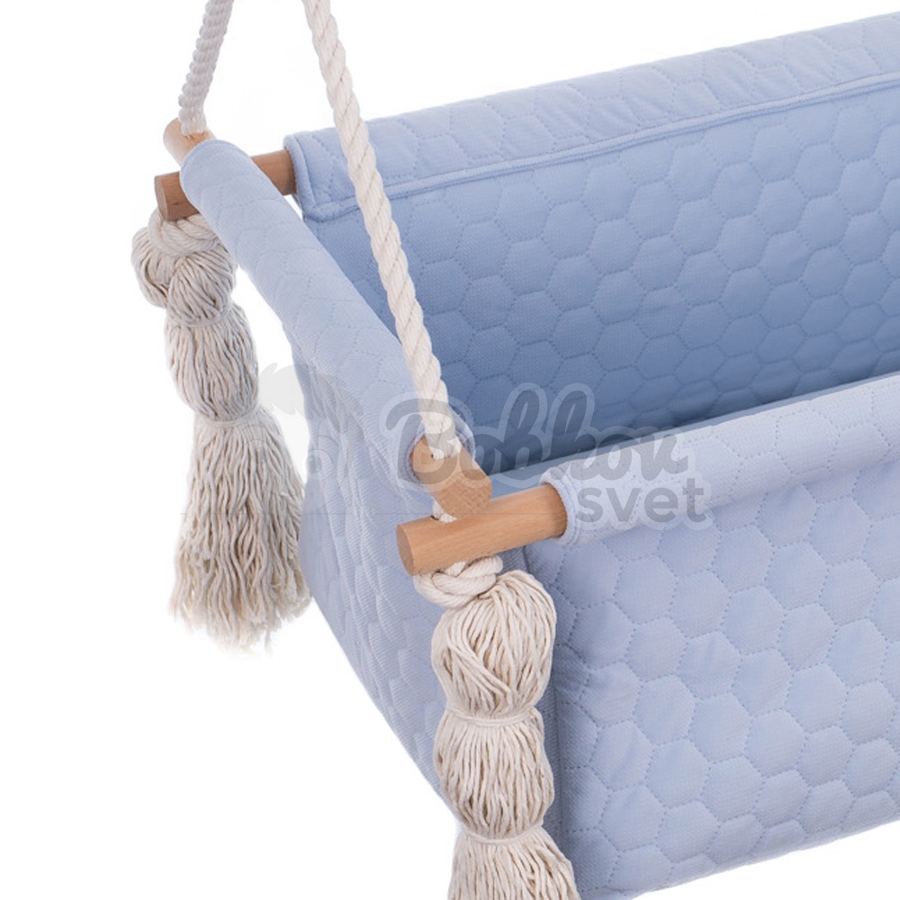 Kolíska pre novorodencov VELVET NewBorn - sky blue