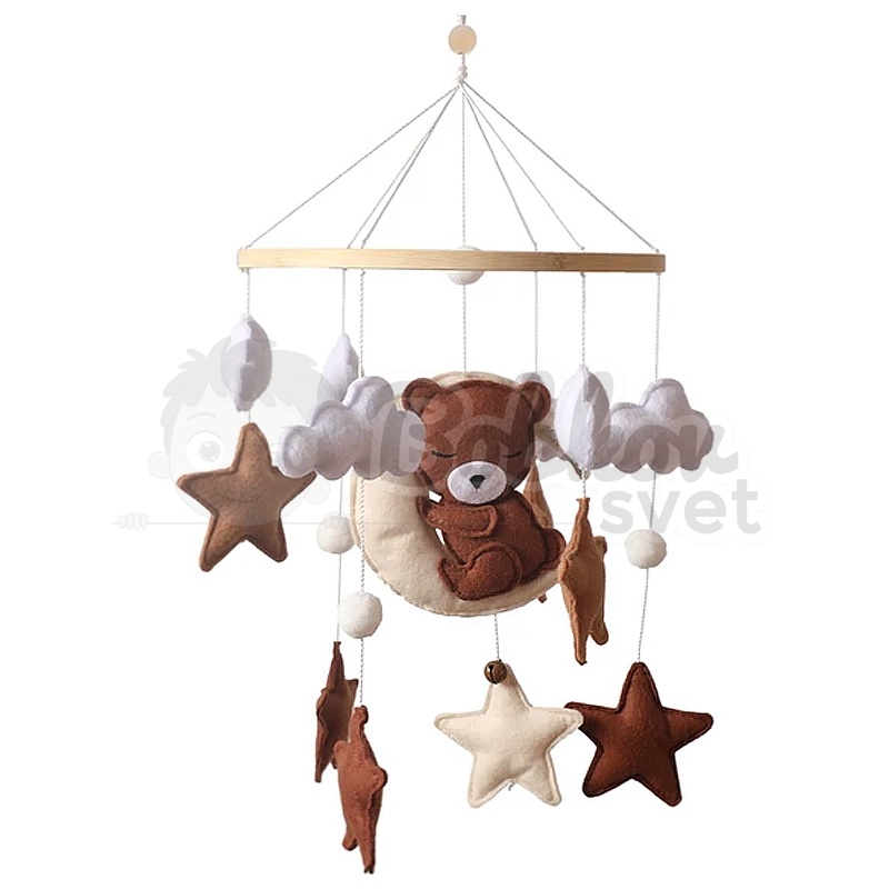 Závesný detský kolotoč nad postieľku - model BEAR